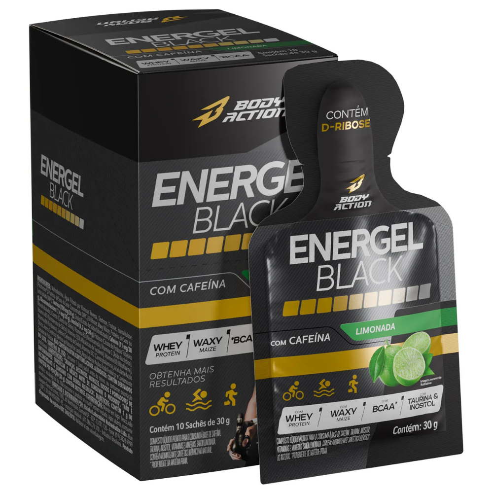 Energel Black 10x30g Limonada Body Action
