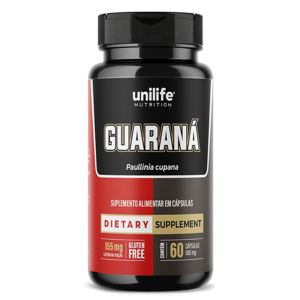 Guarana 500mg 60 cápsulas Unilife