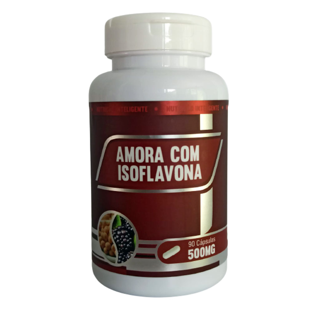 Amora com Isoflavona 500mg (Amora Branca) 90 cápsulas RN Suplementos