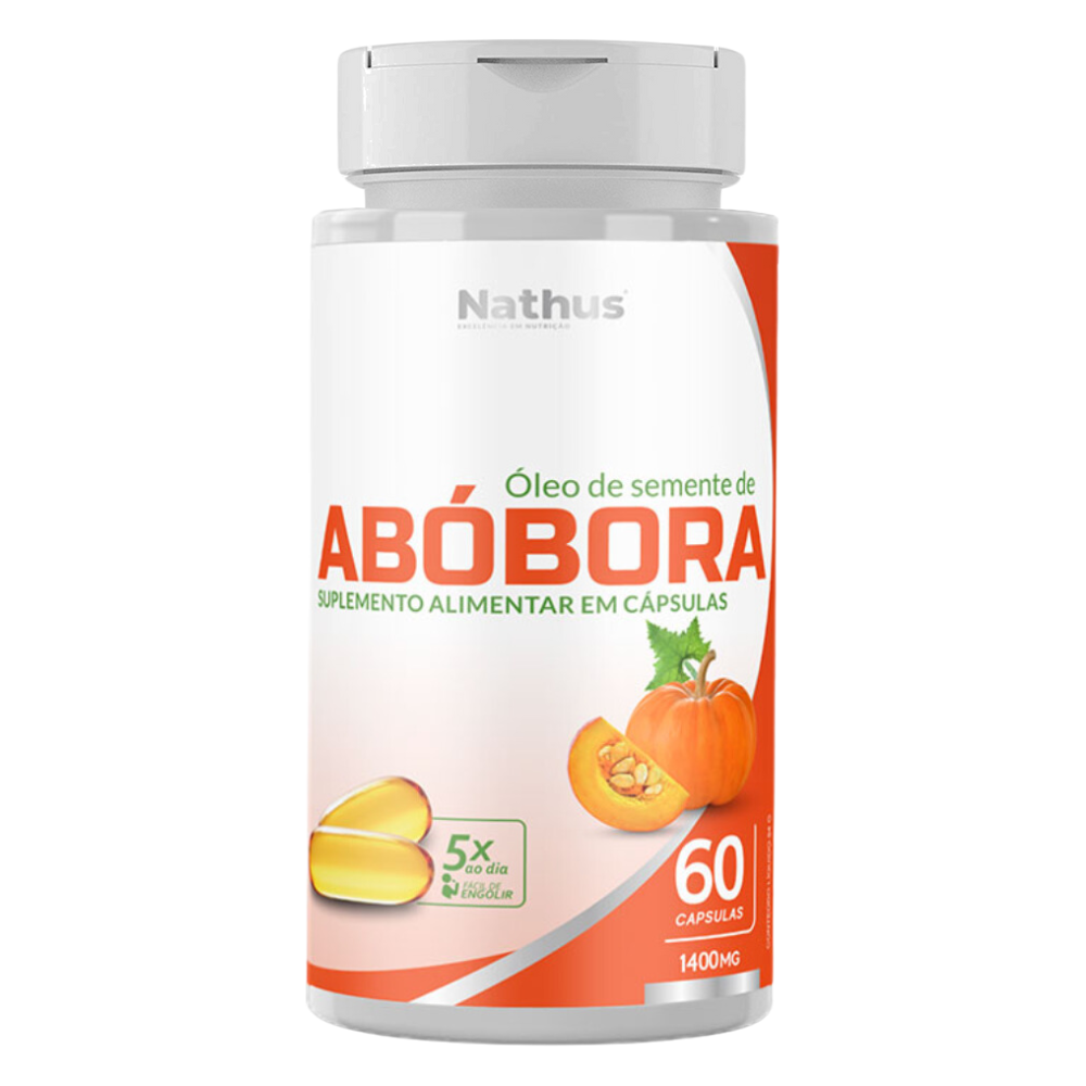 Oleo de Semente de Abobora 1400mg 60 cápsulas Nathus