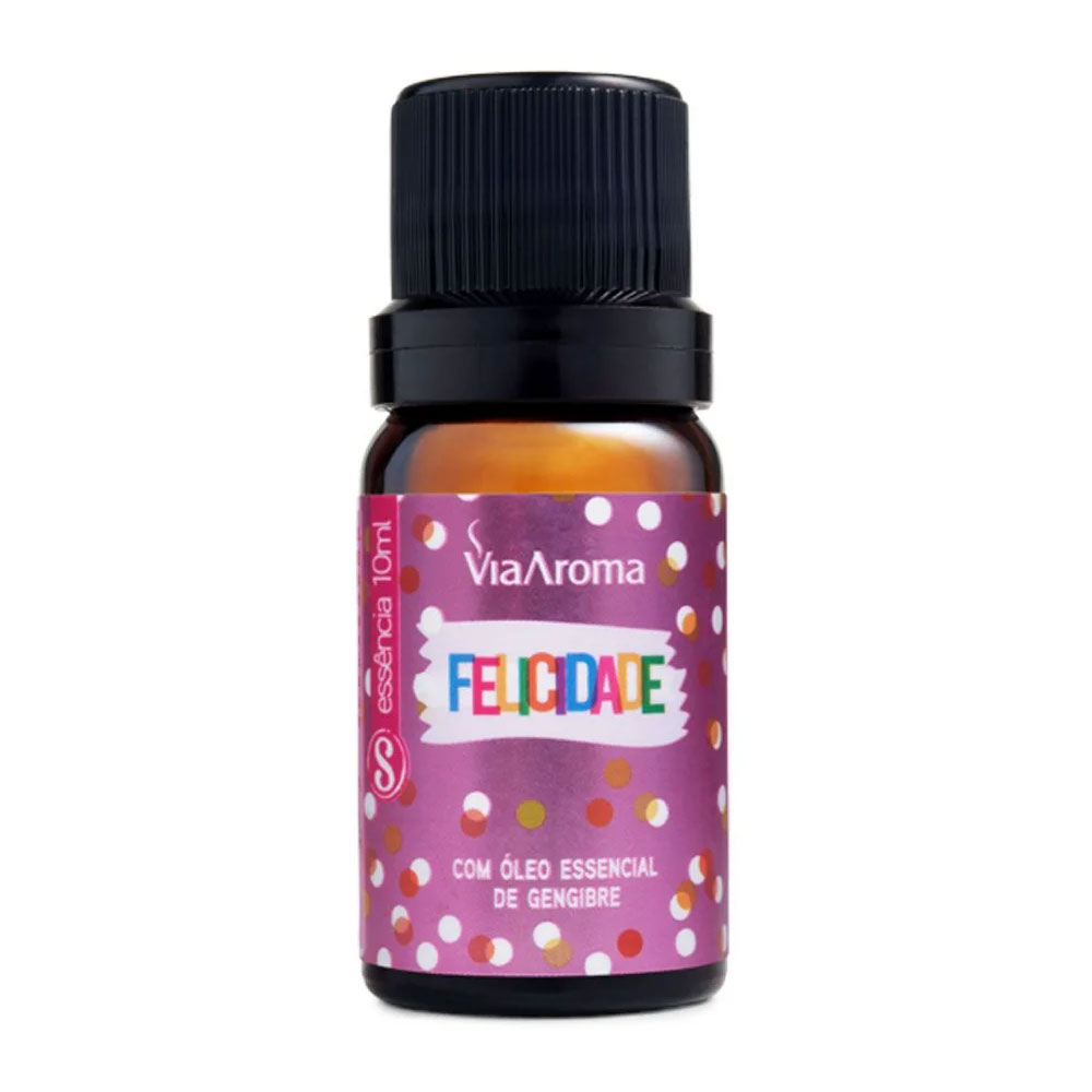 Essencia Felicidade (Com Gengibre) 10ml Via Aroma