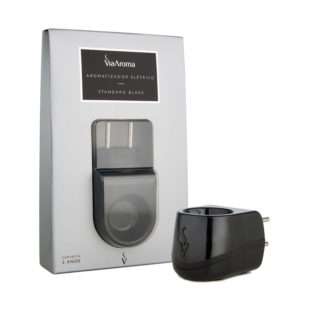 Aromatizador Eletrico Standard Preto Plástico Via Aroma