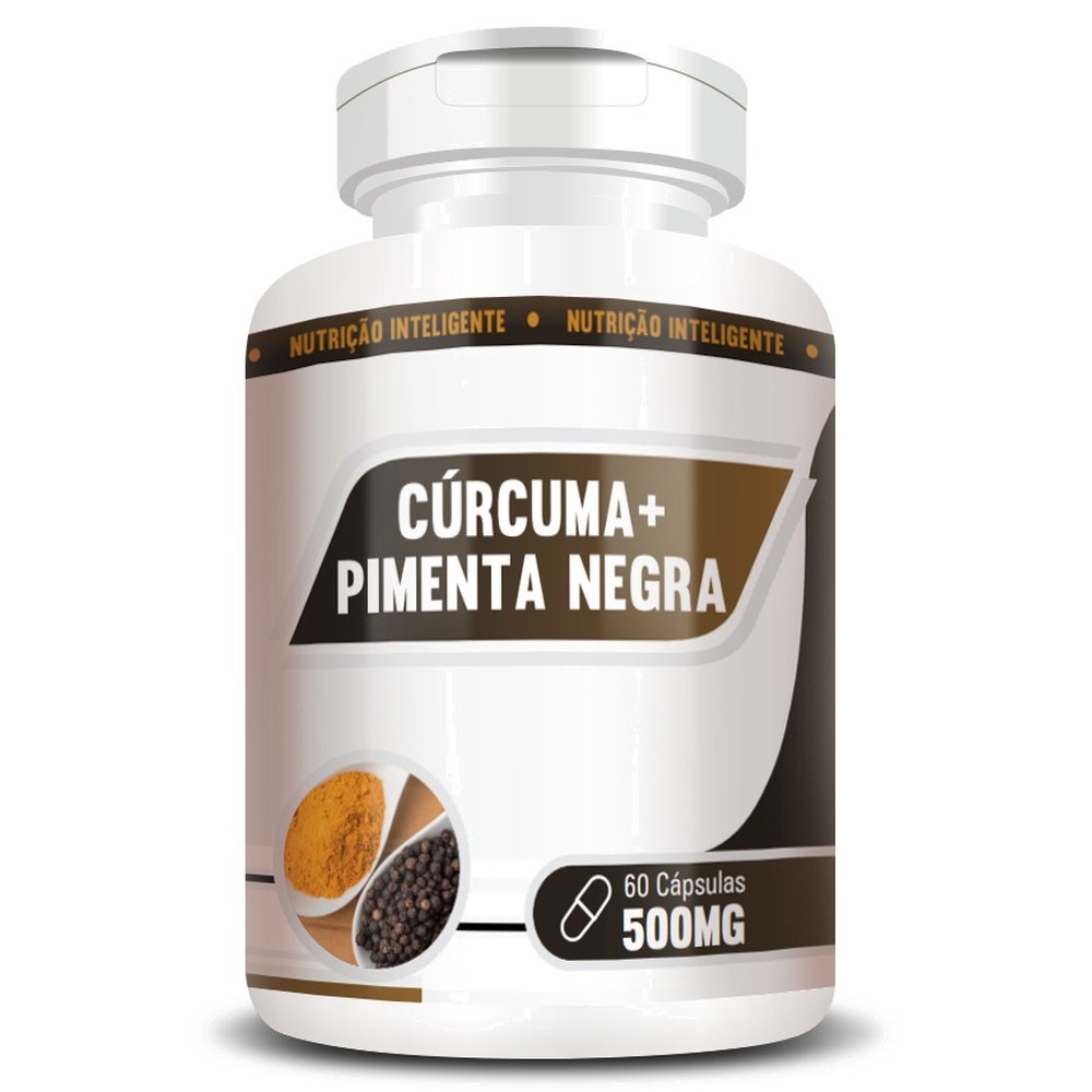 Curcuma com Pimenta Negra 500mg 60 cápsulas RN Suplementos