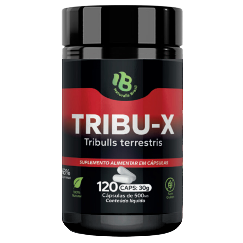 Tribu X - Tribulus Terrestris 63% Saponinas - 500mg 120 cápsulas Naturalis Brasil
