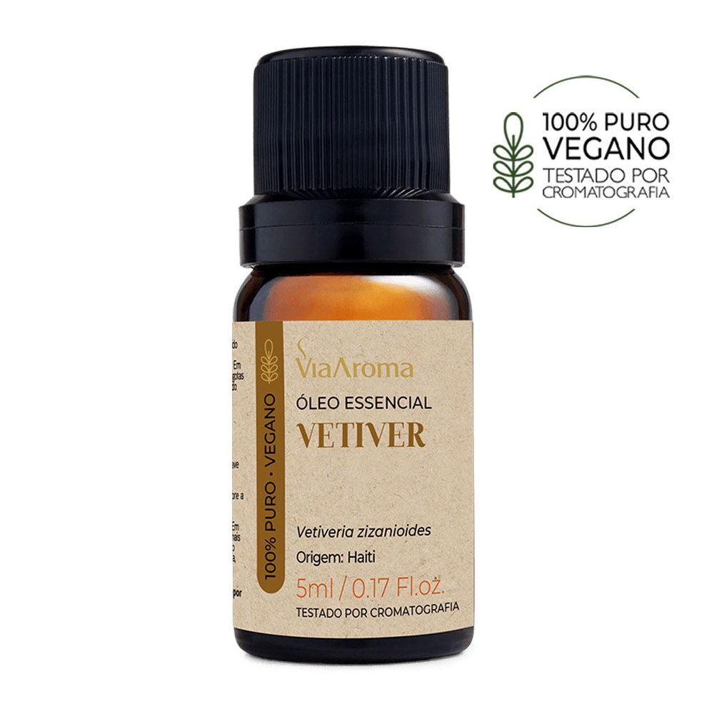 Oleo Essencial Vetiver 5ml Via Aroma