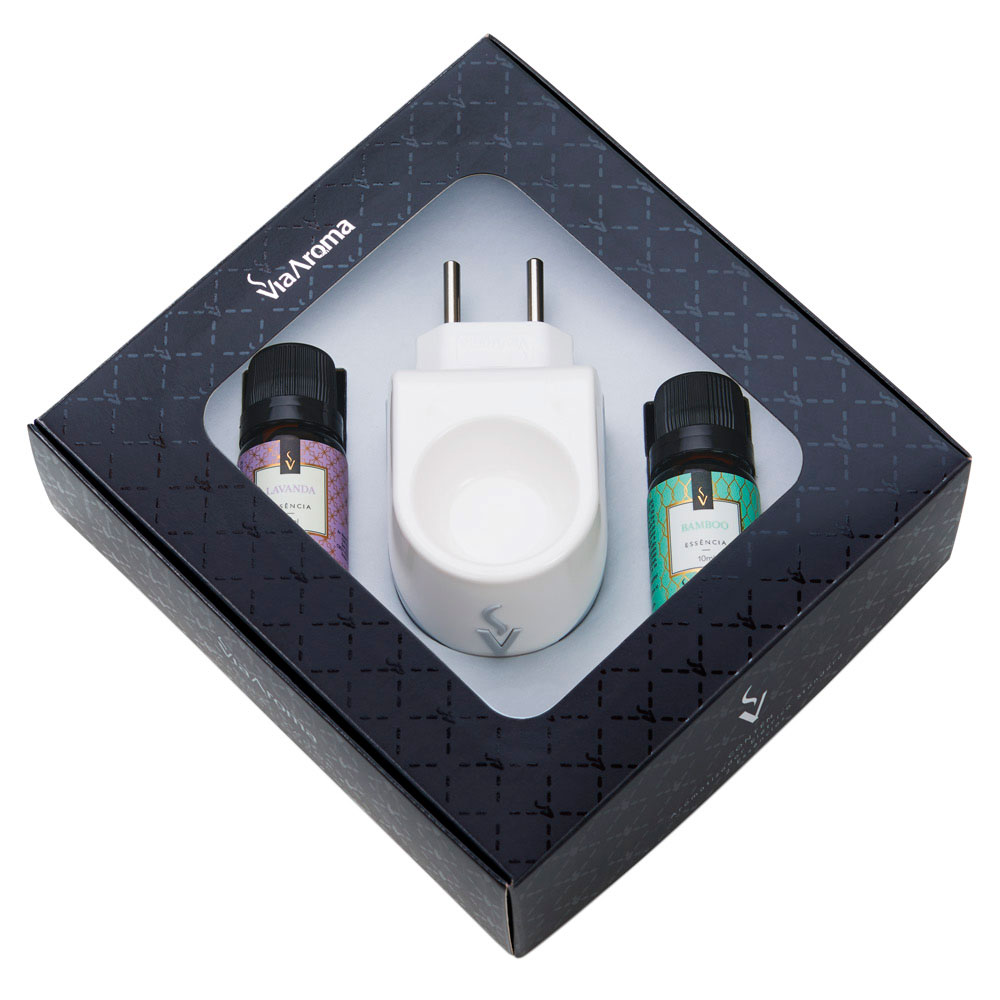 Kit Aromatizador Eletrico Standard Bamboo/Lavanda Via Aroma