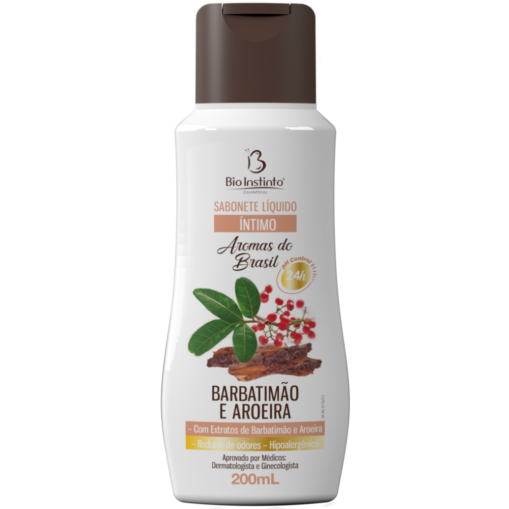 Sabonete Intimo Liquido de Barbatimao com Aroeira 200ml Bio Instinto