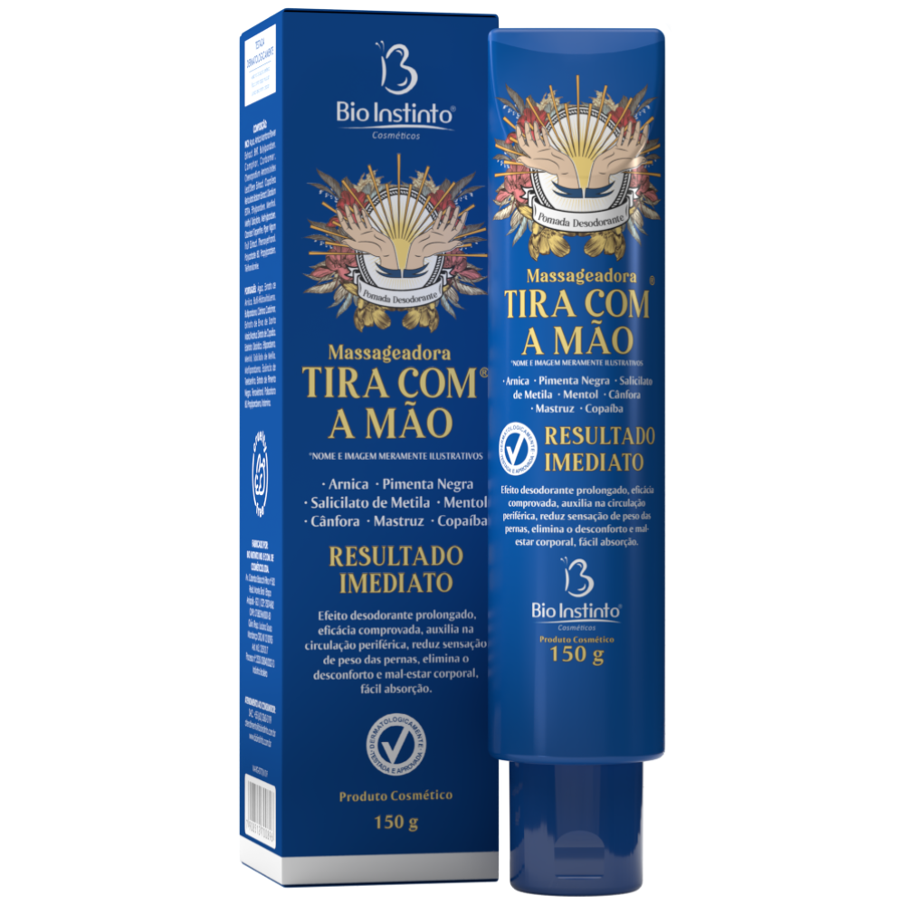 Pomada Massageadora Tira com a Mão 150g Bio Instinto