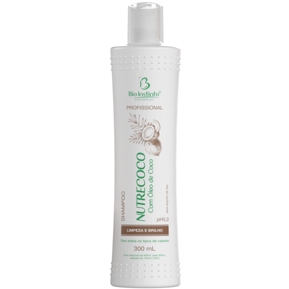 Capilar Shampoo Nutrecoco - Oleo de Coco 300ml Bio Instinto