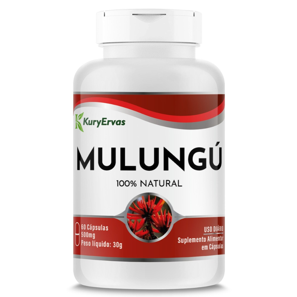 Mulungu 500mg 60 cápsulas Kury Ervas
