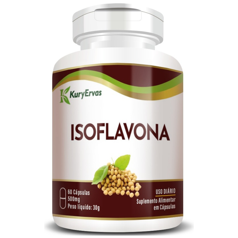 Isoflavona 500mg 60 cápsulas Kury Ervas