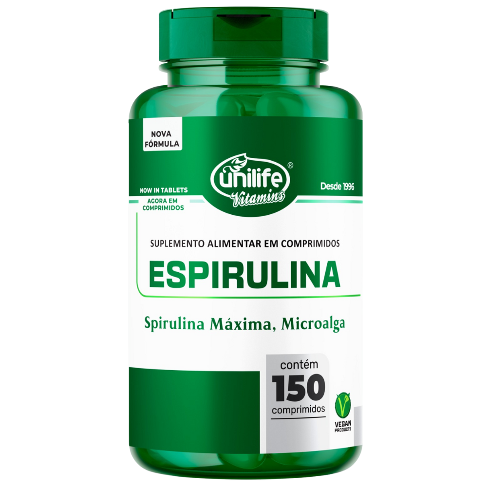 Espirulina Microalga 1000mg 150 comprimidos Unilife