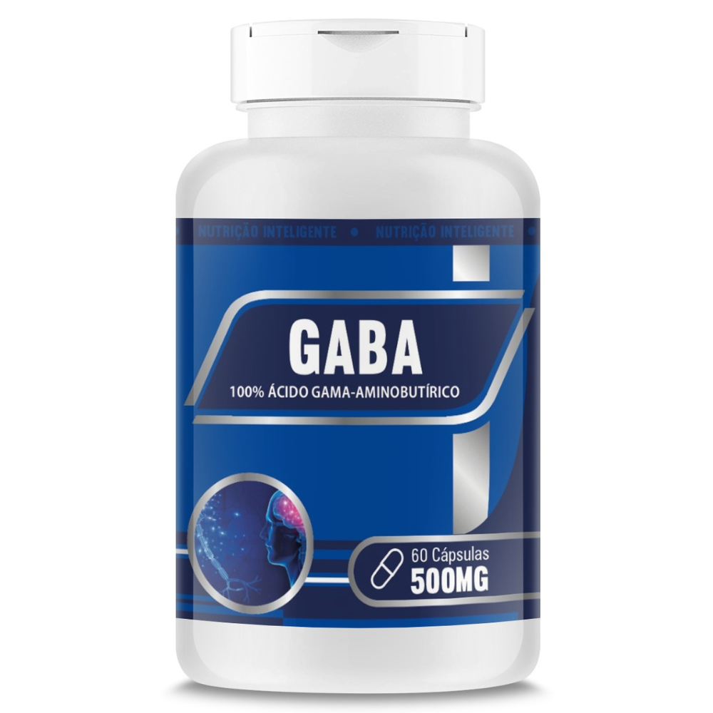 Gaba - Acido Gama-Aminobutirico 500mg 60 cápsulas RN Suplementos