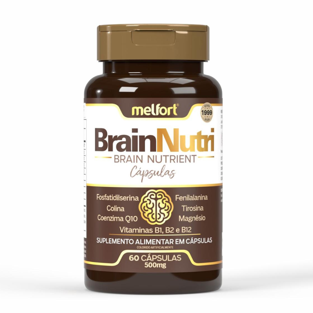 BrainNutri - Fosfatidilserina e associações - 500mg 60 cápsulas Melfort