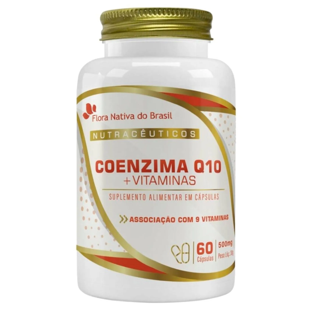 Coenzima Q10 com Vitaminas 500g 60 cápsulas Flora Nativa