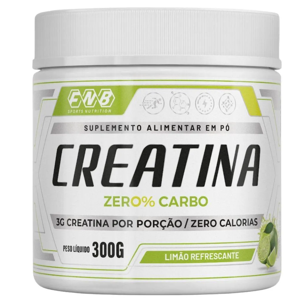 Creatina Zero Carbo 300g Sabor Limao Flora Nativa