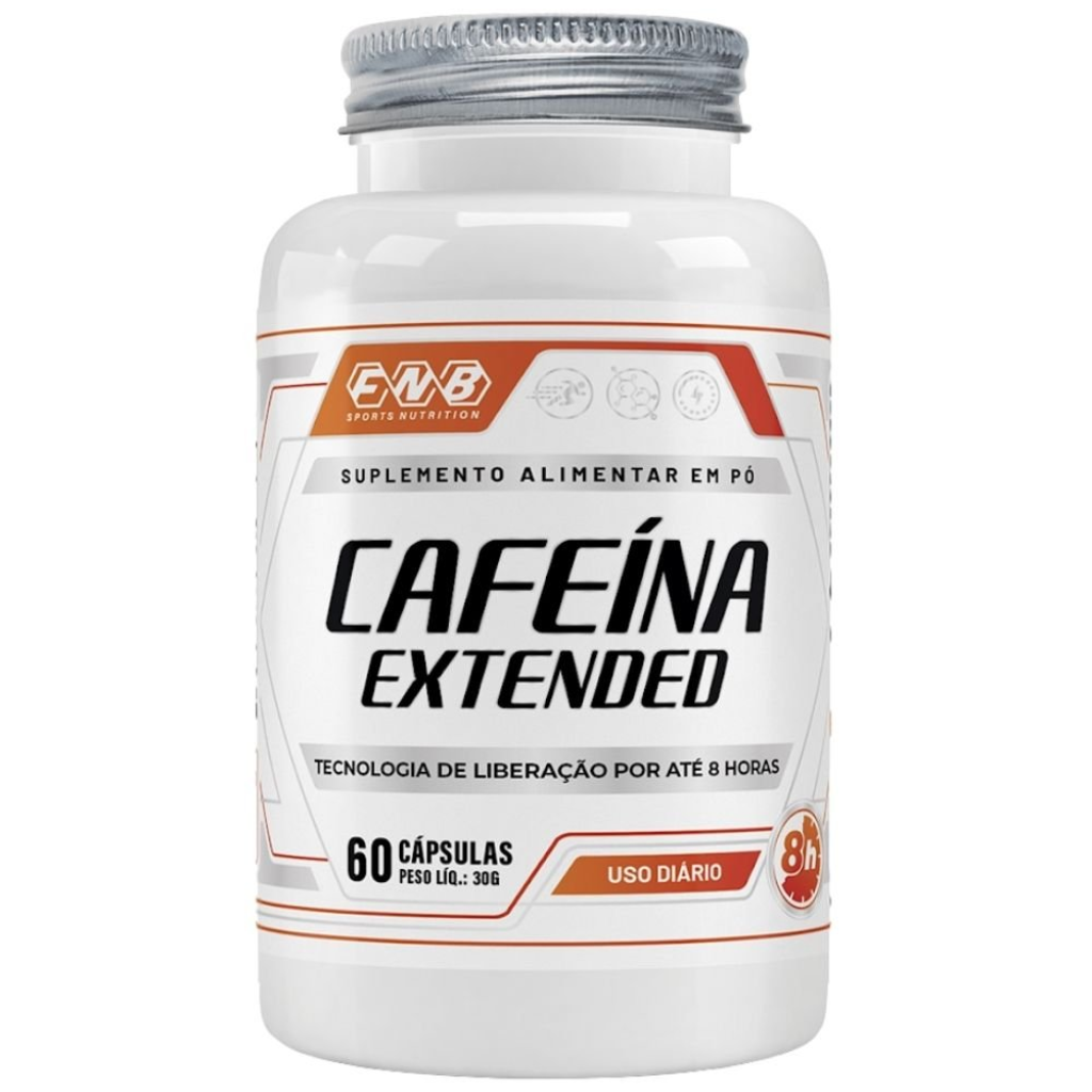 Cafeina Extended - 8hs - 200mg 60 cápsulas Flora Nativa