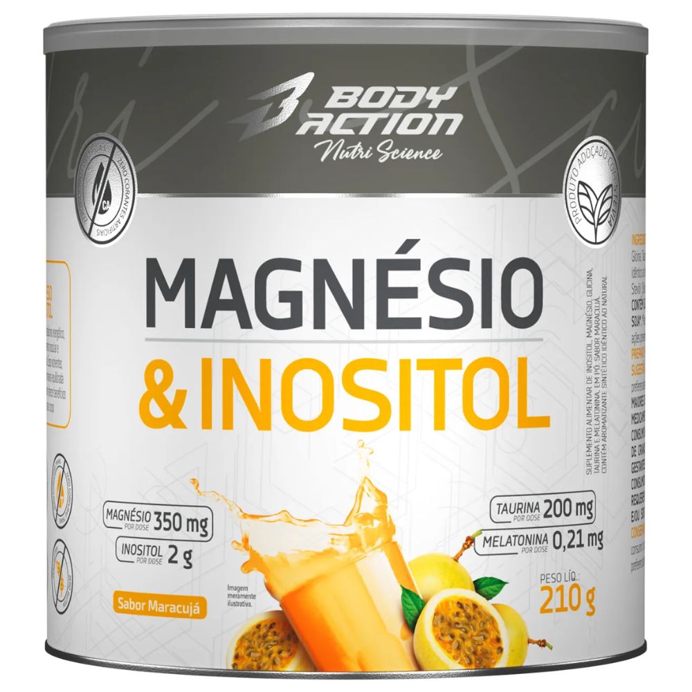 Magnesio e Inositol 210g Macaruja Body Action