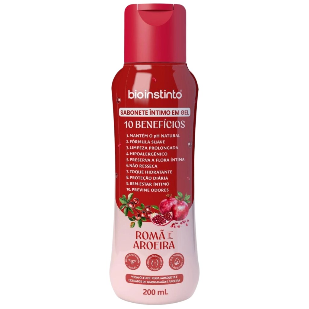 Sabonete Intimo Gel de Roma e Aroeira 200ml Bio Instinto
