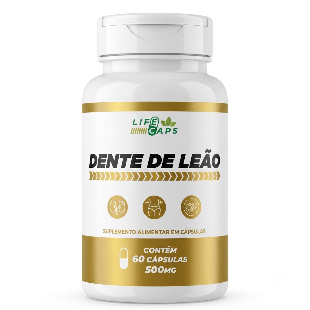 Dente de Leão 500mg 60 cápsulas Lifecaps Distrvida