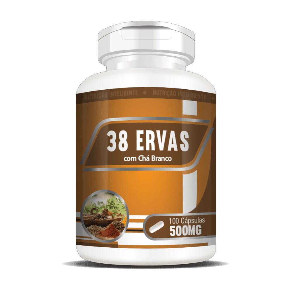 38 Ervas 500mg 100 cápsulas RN Suplementos