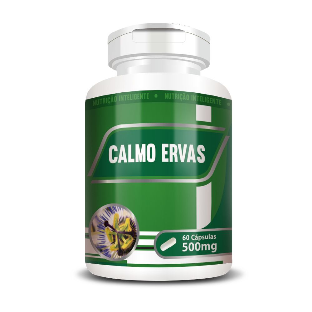 Calmo Ervas 500mg 60 cápsulas RN Suplementos