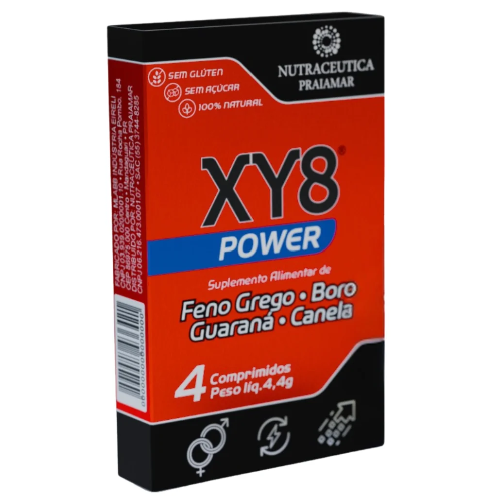 Energetico Sexual Natural XY8 4 comprimidos Praiamar