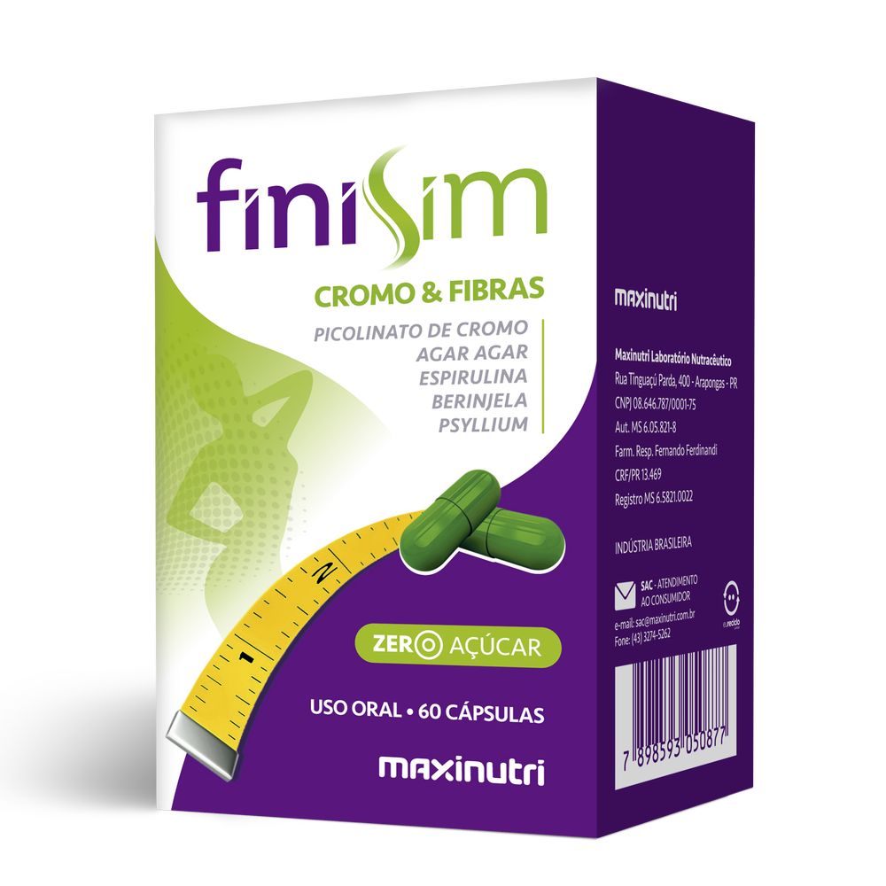 Finisim 700mg 60 cápsulas Maxinutri
