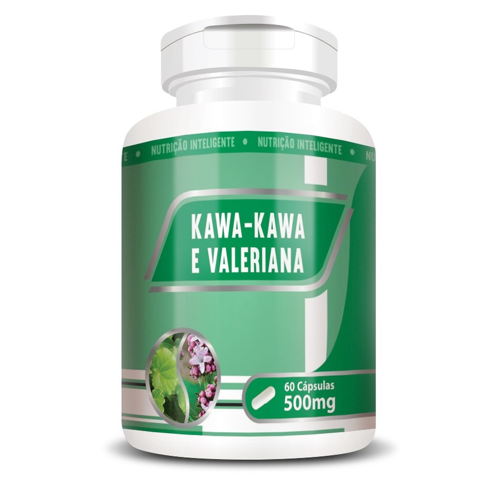 Kawa Kawa com Valeriana 500mg 60 cápsulas RN Suplementos