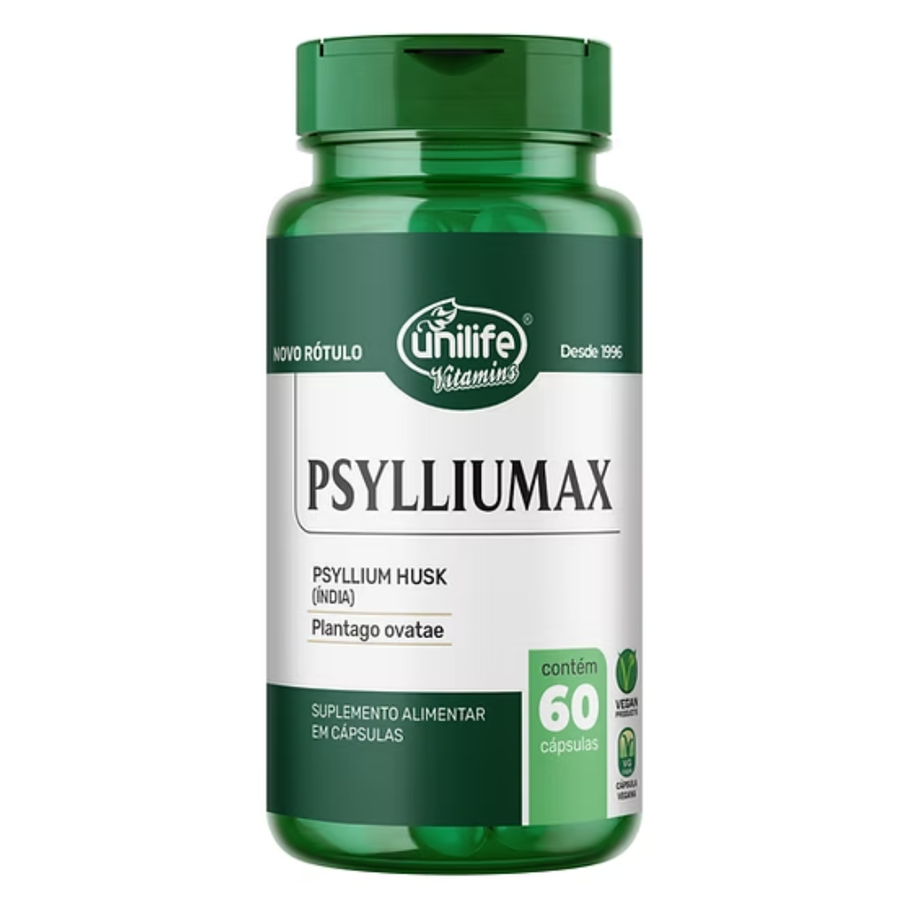 Psylliumax 550mg 60 cápsulas Unilife